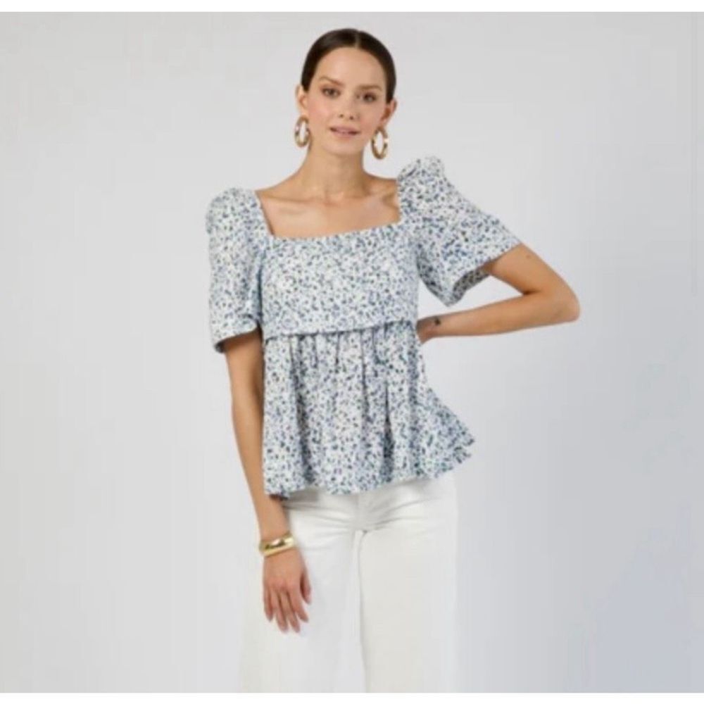 Mirth Floral Puff Sleeve Blouse
